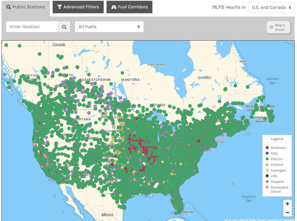 alt-fuel map
